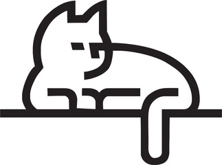 Editable seamless striking white cat pose vector design with transparent background .eps