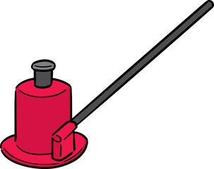 Fototapeta premium Illustration of car jack 
