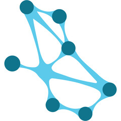 abstract volumetric molecule