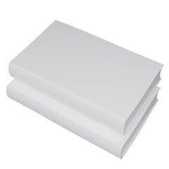 stack of white books