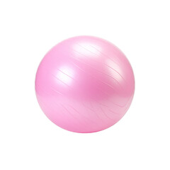 Obraz premium Pink exercise ball fitness ball yoga ball stability ball for core strength on transparent background