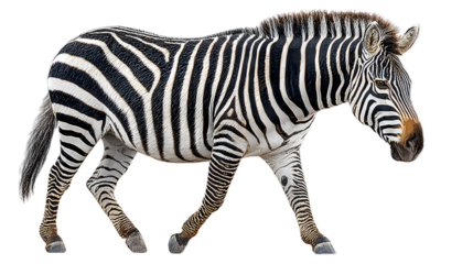 Stripes of a Zebra African Equine Animal Wildlife Photography Walking Pose