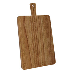 Fototapeta premium wooden cutting board isolated