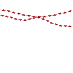 Naklejka premium Love Hanging Shape Line Cable