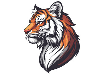 Fototapeta premium Side view of tiger