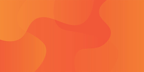 Abstract orange geometric background. Liquid color background design. Fluid shapes composition. Eps10 vector