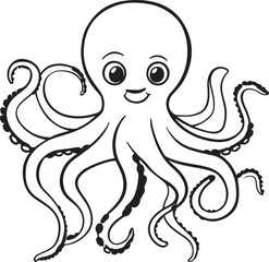 funny octopus cartoon