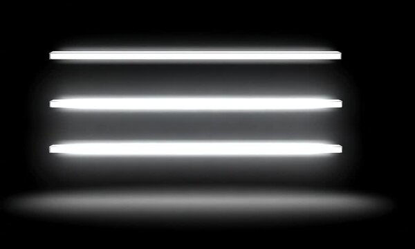 Abstract white parallel lines on black background