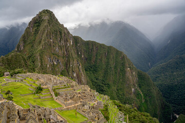 A high view over Machu Picchu, Peru