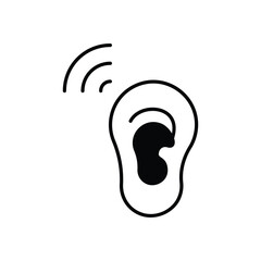 AI Whisper vector icons stock illustration