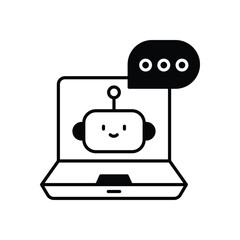 Virtual Assistant vector icons stock illustration