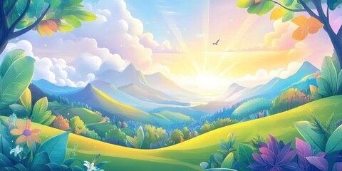 Fototapeta premium Madeira travel banner