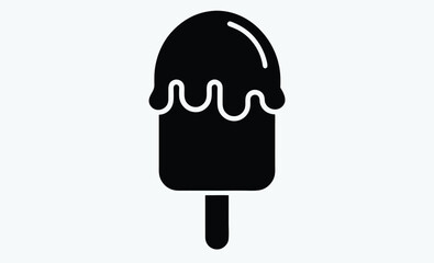 Ice cream silhouette, 4th of July ice-cream icon , vector illustration, 4th of July  of elements. USA Independence Day theme