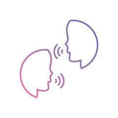 Voice Bridge vector icons stock illustration