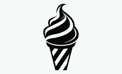 Ice cream silhouette, 4th of July ice-cream icon , vector illustration, 4th of July  of elements. USA Independence Day theme
