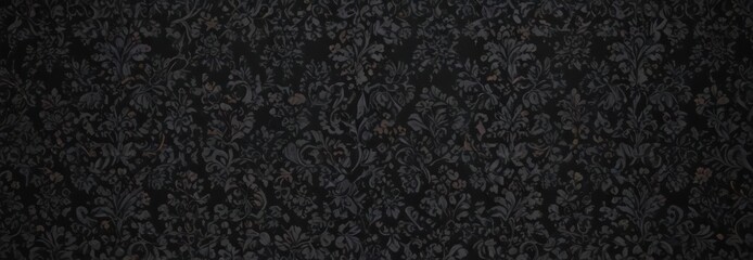 Fototapeta premium Intricate black damask, seamless floral vines , gothic, vine