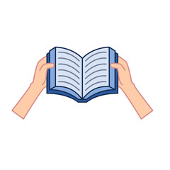 hand holding a book