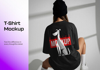 Women's Oversized T-shirt Mockup