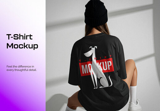 Women's Oversized T-shirt Mockup