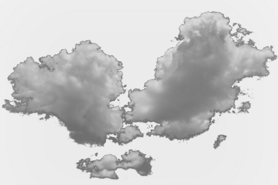 cloud on background transparent