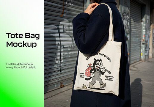 Shopping Tote Bag Mockup