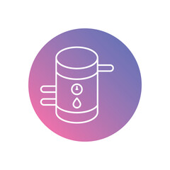 Thermal Energy Storage vector icons stock illustration