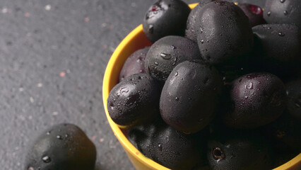 Jambul or Jamun (Syzygium cumini) isolated on white background 