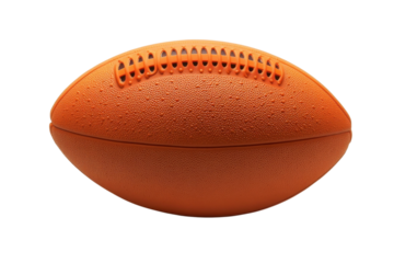 Vibrant Orange American Football Graphic, Sport Icon, Game Day Design Element, Perfect for Team on transparent background
