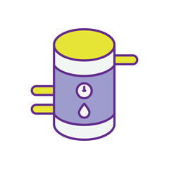 Thermal Energy Storage vector icons stock illustration