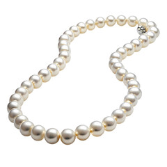 Obraz premium Elegant Pearl Necklace Classic Jewelry for Every Occasion on Transparent background