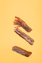 Dried beef jerky, beef strips