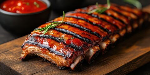 Pork ribs banner