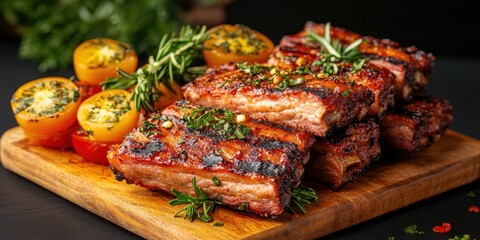 Pork ribs banner