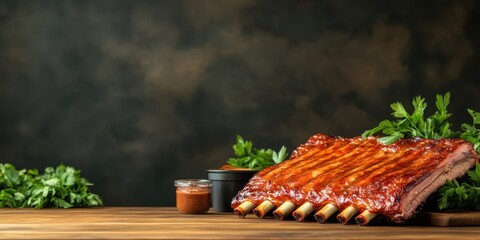 Pork ribs banner