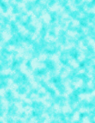 Bright turquoise abstract background with soft grainy texture and subtle speckled effect. Fresh airy surface ideal for summer designs, packaging, wallpapers, and creative backdrops.