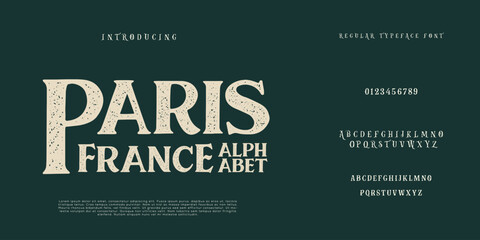 font alphabet Vintage paris france Victorian typeface decorative Font