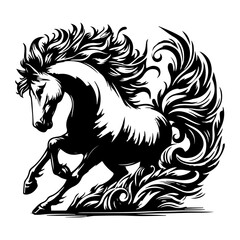 Majestic Stallion in Motion