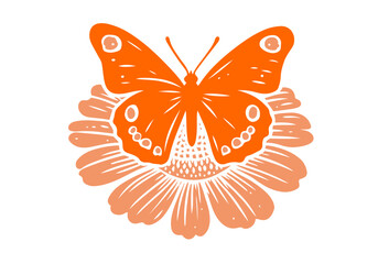 Colorful Butterfly Collection Hand Drawn Illustration Vector Isolated Composed by AZ for Books, Arts, Design and Decoration Graphic Asset