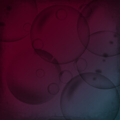 Moody abstract background with overlapping translucent circles in deep red and blue tones. Modern atmospheric design ideal for tech themes, posters, digital art, and creative projects.