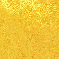 Bright yellow textured background resembling delicate fibers or shredded paper. Vibrant organic design ideal for packaging, crafts, spring themes, invitations, and creative projects.