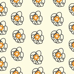 yellow flowers on yellow background .