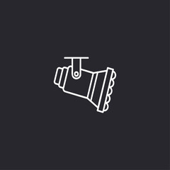 Spotlight icon logo flat vector design