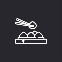 Momo icon logo flat vector design