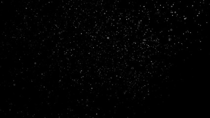 Air particles in soft golden ambient atmosphere