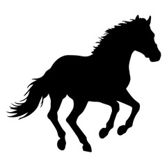horse silhouette vector