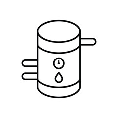 Thermal Energy Storage vector icons stock illustration