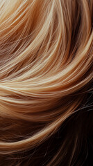 Fototapeta premium Real photography of hair, closeup