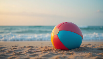 Obraz premium Beach Ball on Sand