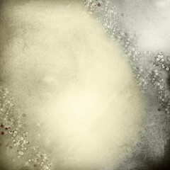 Vintage grunge background with soft glowing center and textured edges featuring scattered abstract dots. Atmospheric design ideal for photo overlays, invitations, digital art, and creative projects.