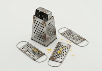 Metal Grater and Cheese